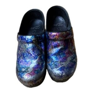 Dansko Metallic Galaxy Nurse Professional Non Slip Clogs Size 36 (US 5.5-6)